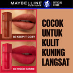 MAYBELLINE OFFICIAL Superstay Teddy Tint 2 pcs 5 mL - Teddy Soft Matte Tahan 12 Jam Lipstick Lipcream Liptint