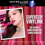 MAYBELLINE OFFICIAL Paket Hemat Superstay Vinyl Ink 2 pcs Ombre Set Lipstick Long Lasting