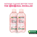 [PAKET HEMAT ISI 2] GARNIER Micellar Water Rose Skincare 400ml Skincare Cleansing - Pembersih Wajah & Make up Waterproof Air Mawar Cocok untuk semua jenis kulit glowing Micellar Cleansing Water