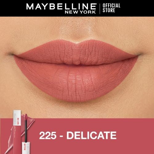 MAYBELLINE OFFICIAL Paket Makeup Anti Transfer Hypercurl Waterproof Mascara + Superstay Matte Ink | Paket Maskara Lipstick