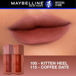 MAYBELLINE OFFICIAL Paket Ombre Superstay Teddy Tint Nudes 2 pcs - Soft Matte Tahan 12 Jam Ombre Set Lipstick Long Lasting Transferproof Waterproof Tahan Lama Lip Tint Lip Velvet Lipstik