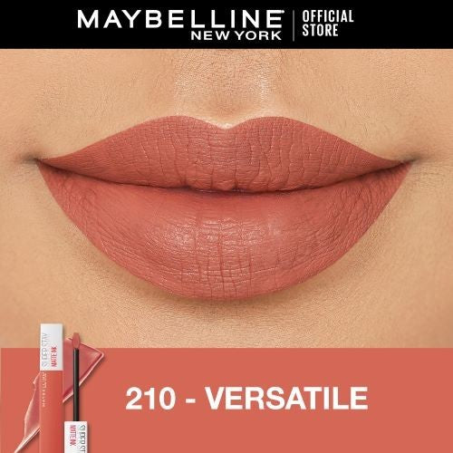 MAYBELLINE OFFICIAL Paket Makeup Anti Transfer Hypercurl Waterproof Mascara + Superstay Matte Ink | Paket Maskara Lipstick