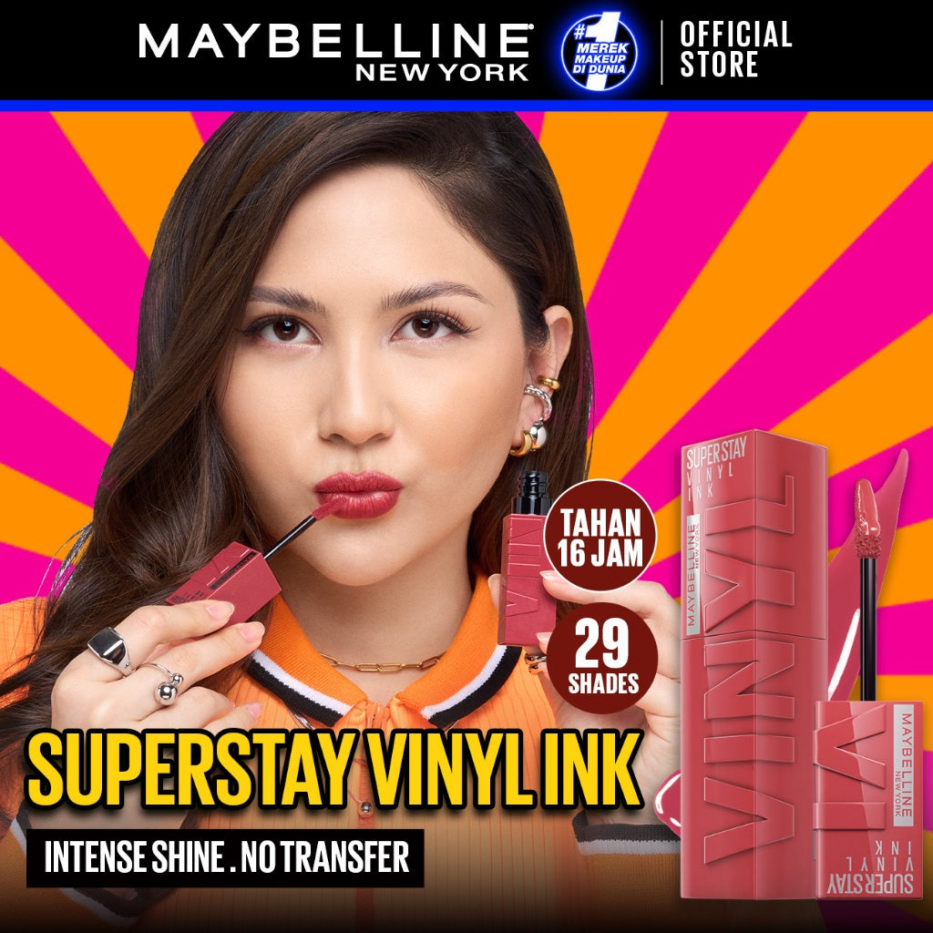 MAYBELLINE OFFICIAL Superstay Lip Bundle Superstay Matte Ink + Superstay Vinyl Ink + Superstay Teddy Tint | Liquid Long Lasting Waterproof Matte Lipstick Lipcream Make Up Transferproof