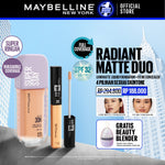 MAYBELLINE OFFICIAL Radiant Matte Duo : Superstay Lumi Matte Foundation + Fit Me Concealer