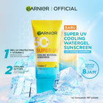 GARNIER Paket Skincare Set 2pc 3pc 5pc | Paket Hemat Super UV Cooling Watergel Sunscreen, Serum Wash Cleanser Moisturizer Gel Super UV Sunscreen SPF