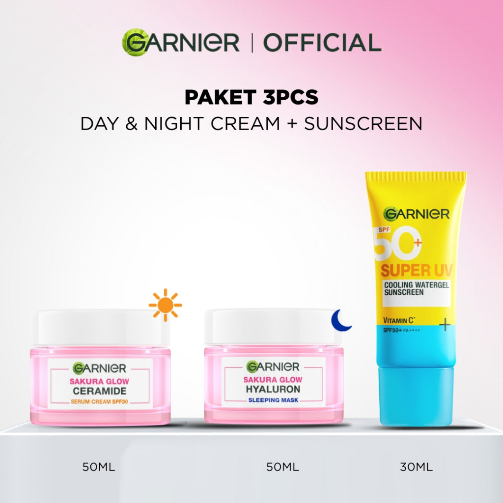 [PAKET HEMAT ISI 2] Garnier Perfect Simple Set Day Cream & Night Cream 50 ml Krim Siang & Krim Malam Mencerahkan Bundle Paket Skincare 1 set lengkap moisturizer tone up Untuk Kulit Cerah & Glowing pelembab wajah cream pemutih wajah glowing cepat