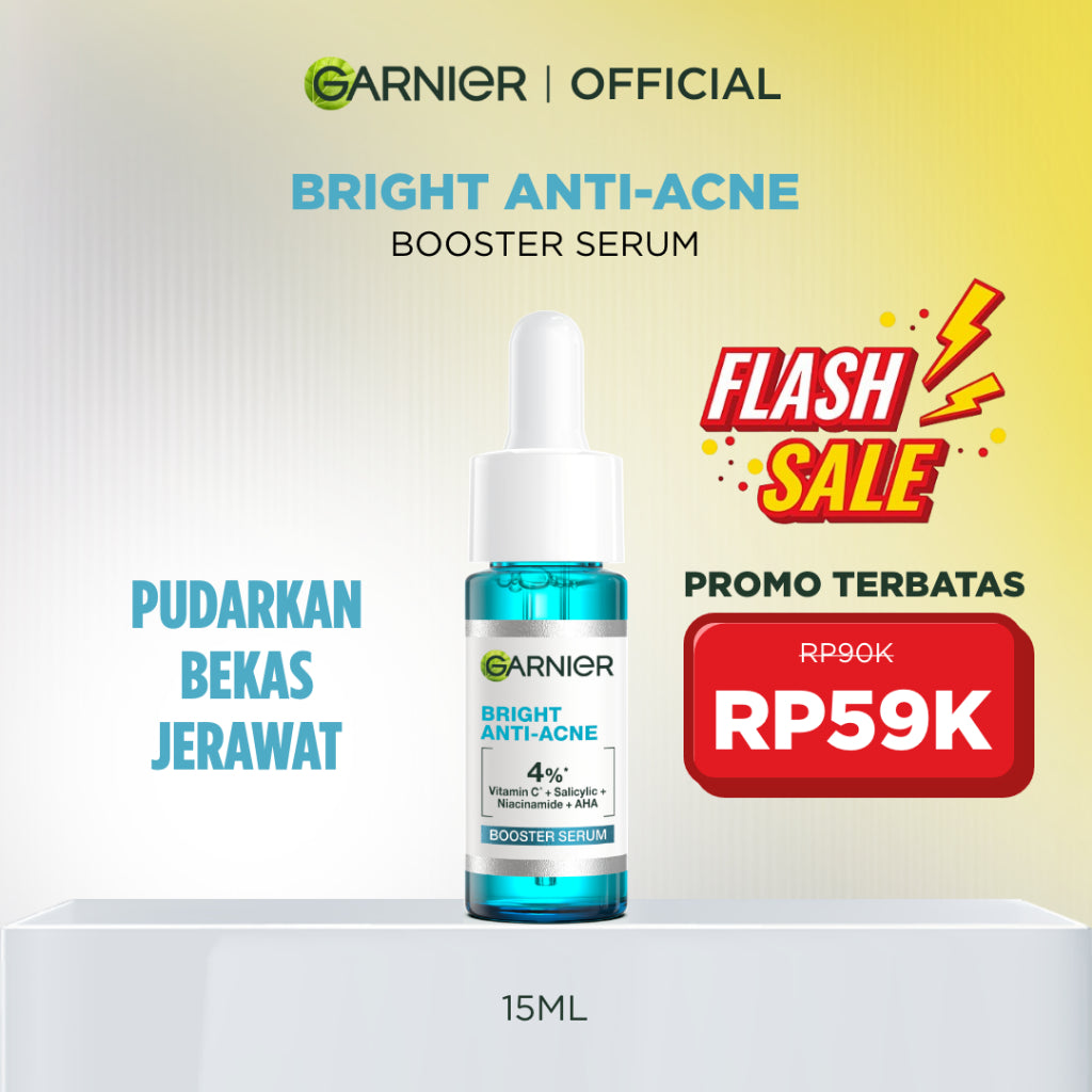 GARNIER Serum Skincare ALL VARIANT Serum Mencerahkan Wajah Vitamin C Ceramide Salycilic Acid Night Peeling Serum 15ml 30ml 50ml Cocok untuk semua jenis kulit Serum Pagi & Malam