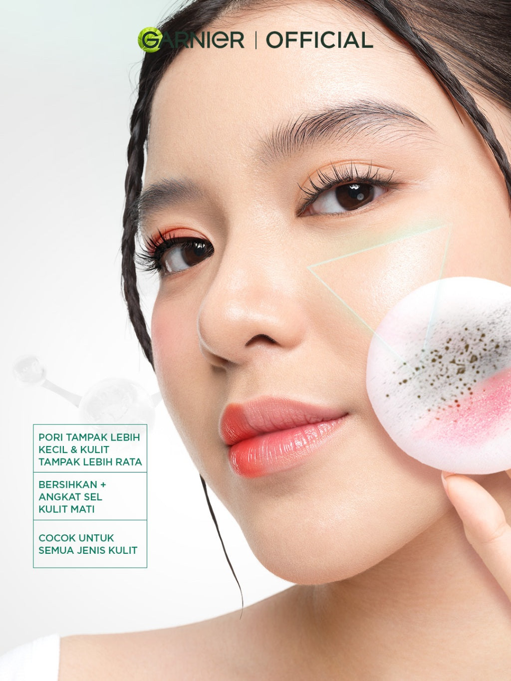 BARU Garnier Micellar Water Peeling Exfoliating 1% AHA + PHA - 400ml Skincare Pembersih Wajah & Make up untuk mengangkat sel kulit mati