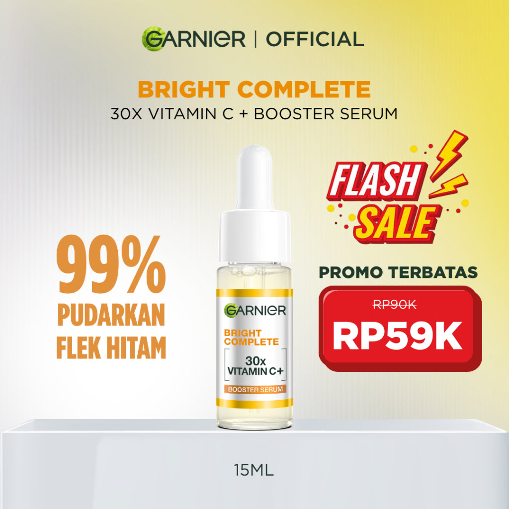 GARNIER Serum Skincare ALL VARIANT Serum Mencerahkan Wajah Vitamin C Ceramide Salycilic Acid Night Peeling Serum 15ml 30ml 50ml Cocok untuk semua jenis kulit Serum Pagi & Malam