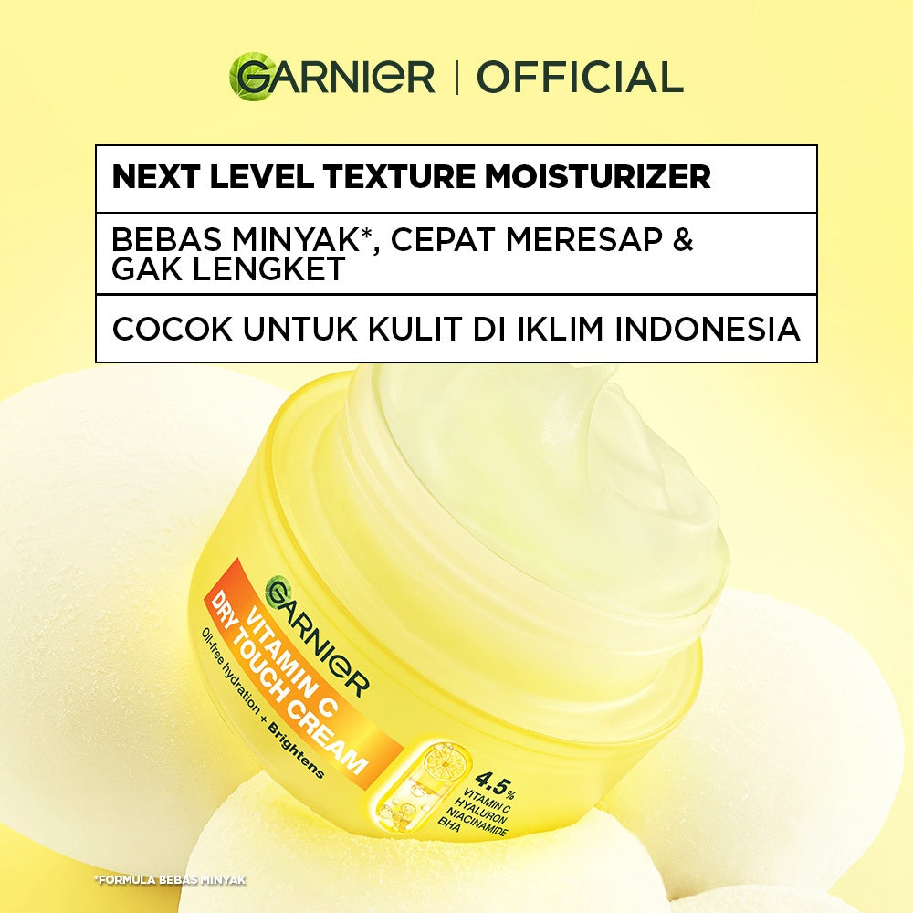 GARNIER Moisturizer ALL VARIANT 50ml Vitamin C Ceramide Barrier Moisturizer Gel Hydrating Day Cream Tone Up Glowing Skincare Water Gel Krim Siang Pelembab wajah cerah brightening cream pemutih wajah mois mosturizer mousturizer