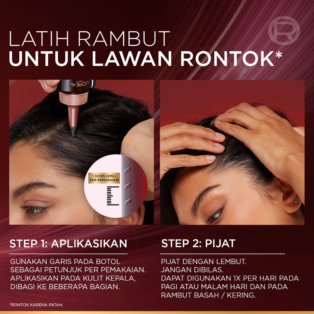 [BARU] L'Oreal Paris Elseve Aminexil Serum  - Anti Hair-Fall Serum With Aminexil - 102ml -  Perawatan Kekuatan Rambut, yang Rambutnya patah , Rambut Rontok, Serum Kulit Kepala.