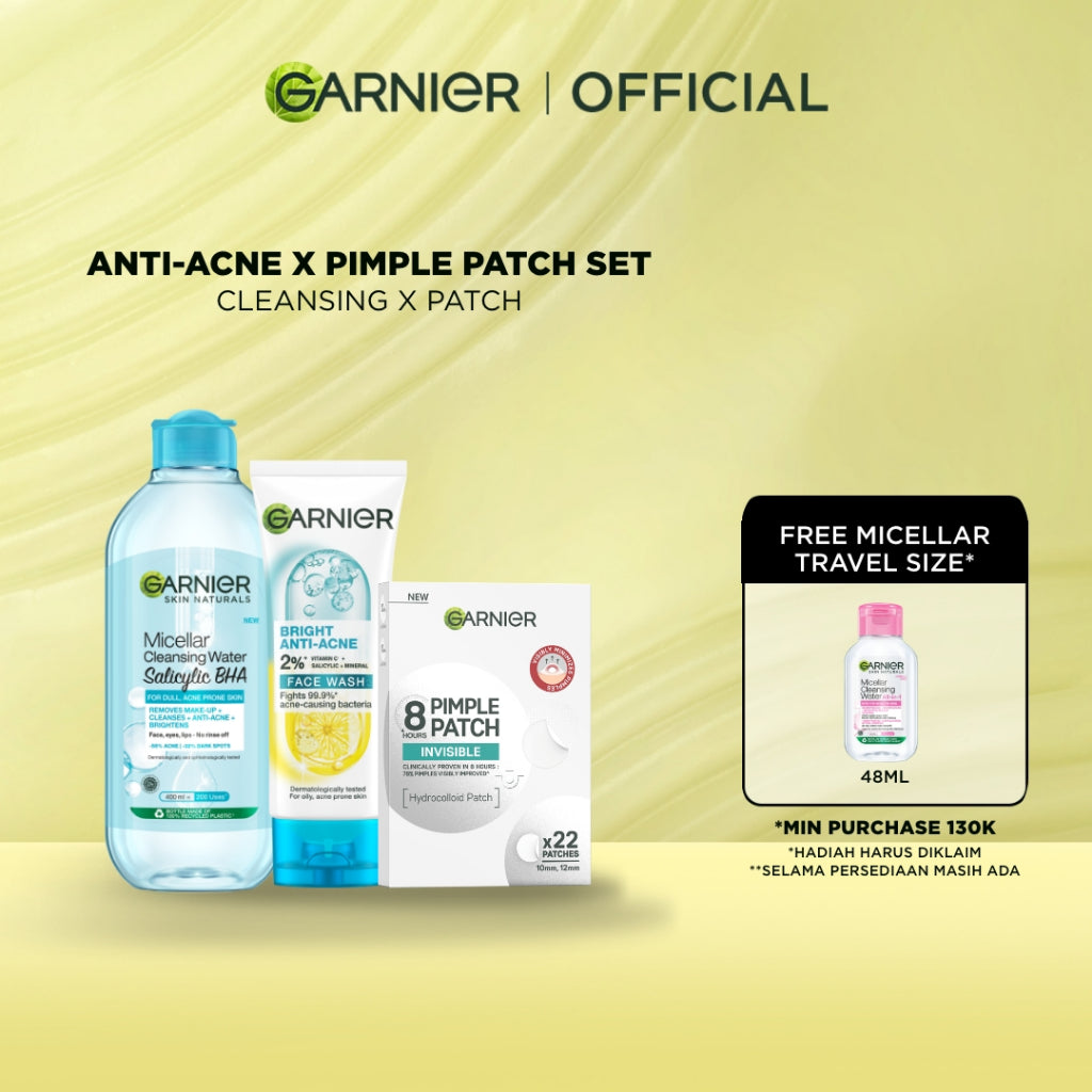 [EKSKLUSIF] Garnier Invisible Acne Patch Jerawat Transparan Isi 22 Pimple Patch Sticker jerawat kempes dalam 8 jam