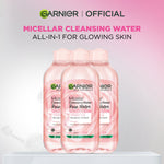 [PAKET HEMAT ISI 3] GARNIER Micellar Water Rose Skincare 400ml Skincare Cleansing - Pembersih Wajah & Make up Waterproof Air Mawar Cocok untuk semua jEnis kulit Micellar Cleansing Water