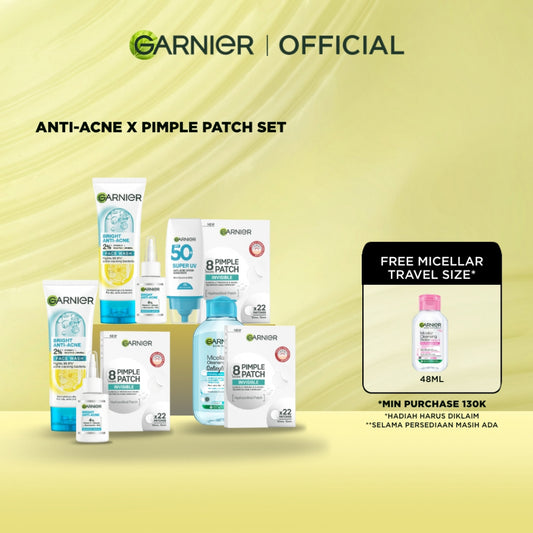 [EKSKLUSIF] Garnier Invisible Acne Patch Jerawat Transparan Isi 22 Pimple Patch Sticker jerawat kempes dalam 8 jam