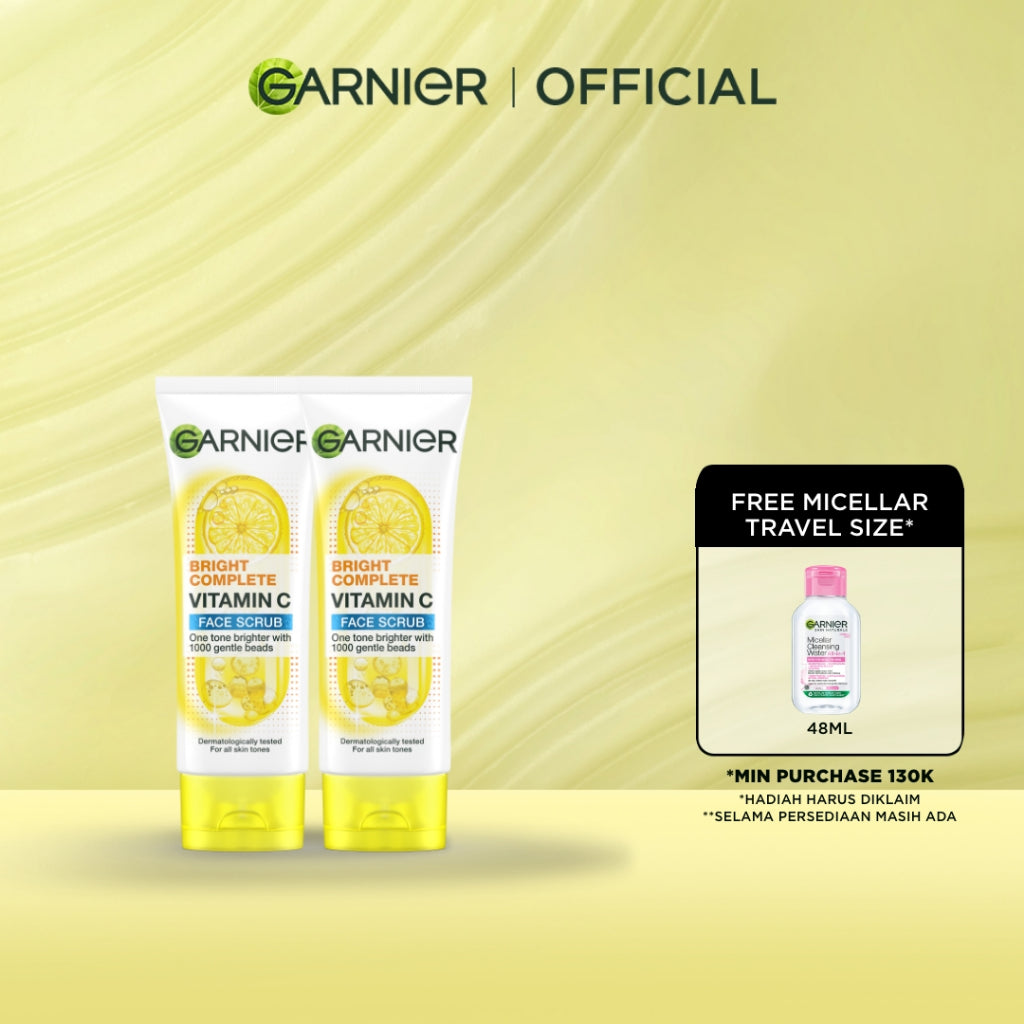 [PAKET HEMAT ISI 2] GARNIER Facial Wash ALL VARIANT 100ML Vitamin C Ceramide Ani Acne Skincare Pembersih Wajah sabun cuci muka sabun muka glowing dan memutihkan Bright Complete Sakura Glow