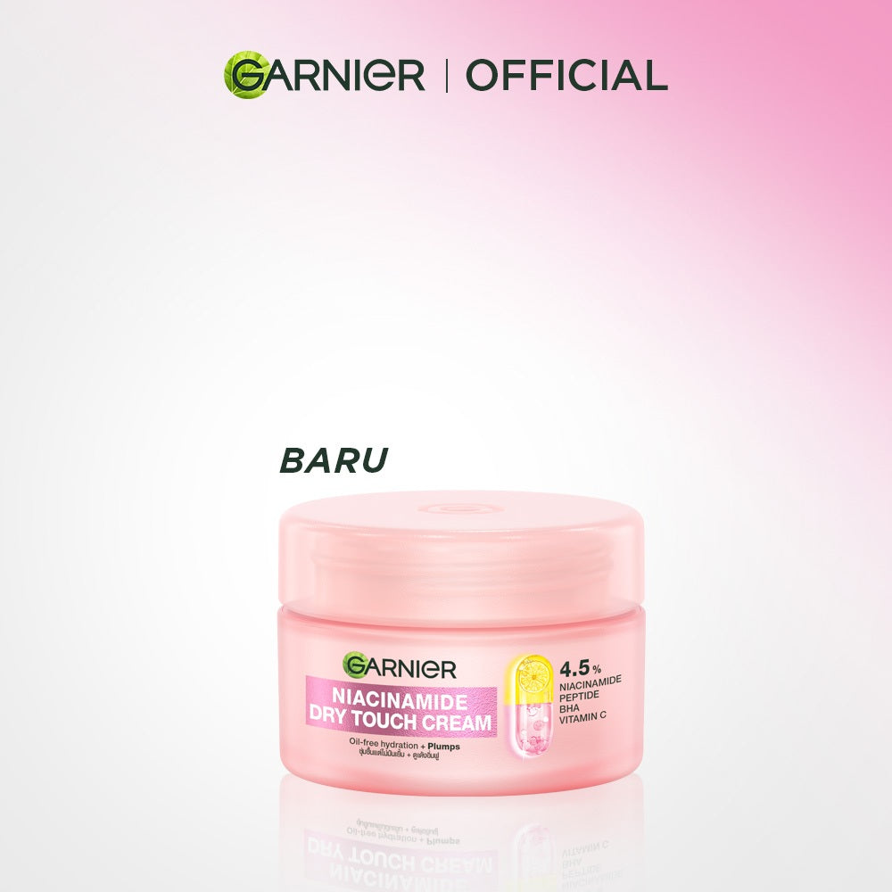 [NEW LAUNCH] GARNIER Mochi Dry Touch Cream Moisturizer Pelembab Wajah Skin Barrier 4.5% Vitamin C / Niacinamide / Salicylic Acid 30ml & 50ml Skincare Set Krim Siang Krim Malam Day Cream Serum Tone Up Mosturizer Mousturizer Cream Pemutih Wajah