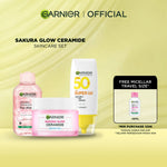 GARNIER Paket Skincare 1 Set Lengkap Sakura Glow Ceramide Skin Barrier 2pcs 3pcs 5pcs| Day Cream Tone Up Mencerahkan moisturizer pelembab Facial Wash Sunscreen