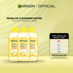 (PAKET HEMAT ISI 3) Garnier Micellar Water Vitamin C - 400 ml - Skincare Pembersih Wajah & Makeup Kulit Cerah