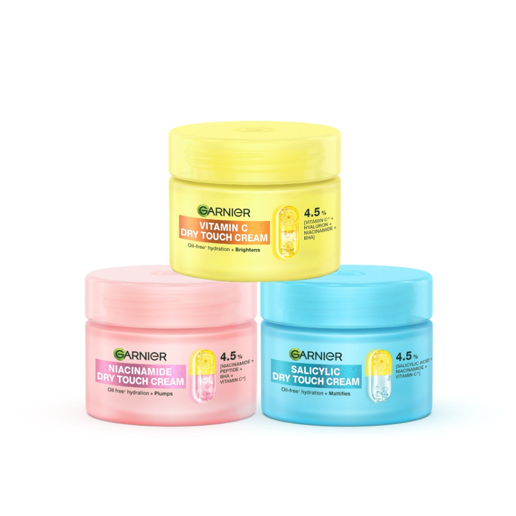 GARNIER Moisturizer ALL VARIANT 50ml Vitamin C Ceramide Barrier Moisturizer Gel Hydrating Day Cream Tone Up Glowing Skincare Water Gel Krim Siang Pelembab wajah cerah brightening cream pemutih wajah mois mosturizer mousturizer