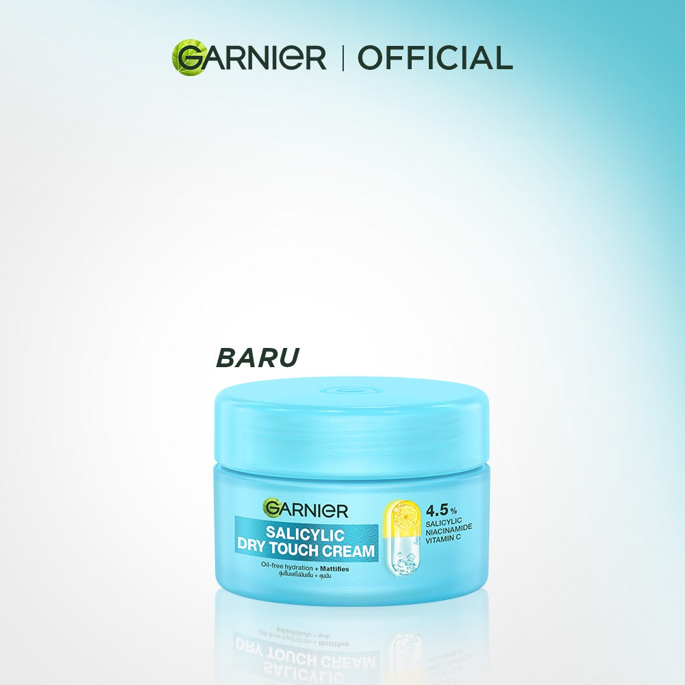 [NEW LAUNCH] GARNIER Mochi Dry Touch Cream Moisturizer Pelembab Wajah Skin Barrier 4.5% Vitamin C / Niacinamide / Salicylic Acid 30ml & 50ml Skincare Set Krim Siang Krim Malam Day Cream Serum Tone Up Mosturizer Mousturizer Cream Pemutih Wajah