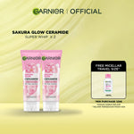 [PAKET HEMAT ISI 2] GARNIER Facial Wash ALL VARIANT 100ML Vitamin C Ceramide Ani Acne Skincare Pembersih Wajah sabun cuci muka sabun muka glowing dan memutihkan Bright Complete Sakura Glow