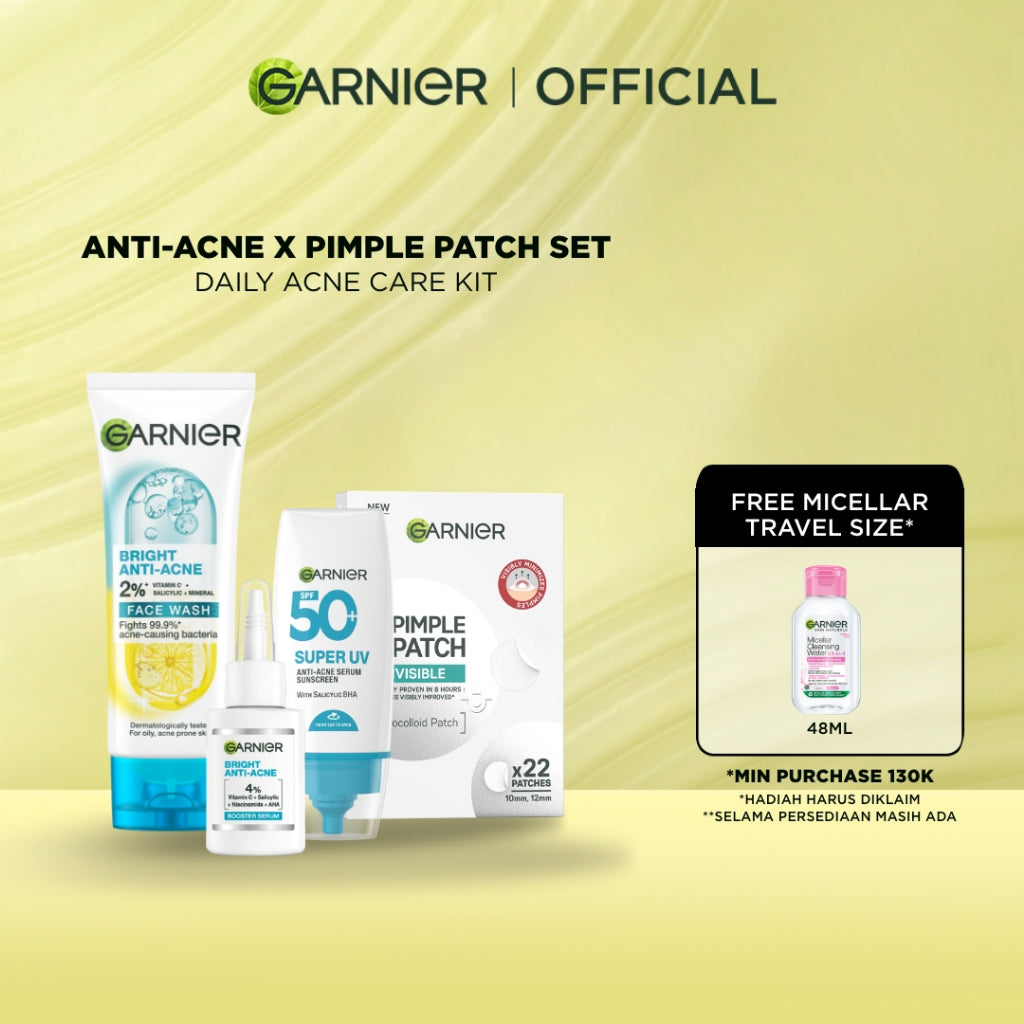 [EKSKLUSIF] Garnier Invisible Acne Patch Jerawat Transparan Isi 22 Pimple Patch Sticker jerawat kempes dalam 8 jam