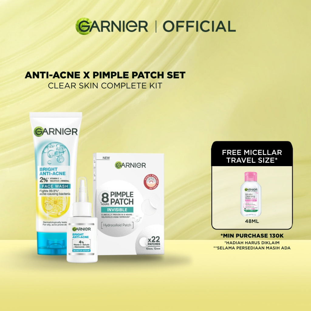 [EKSKLUSIF] Garnier Invisible Acne Patch Jerawat Transparan Isi 22 Pimple Patch Sticker jerawat kempes dalam 8 jam