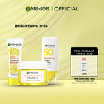 GARNIER Paket Skincare 1 Set Lengkap Vitamin C Brightening 2pcs 3pcs 5pcs| Day Cream Tone Up Mencerahkan Moisturizer Pelembab Facial Wash Sunscreen