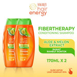PAKET ISI 2 - Makarizo Hair Energy Fibertherapy Conditioning Shampoo Aloe & Melon 170mL
