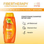 PAKET ISI 2 - Makarizo Hair Energy Fibertherapy Conditioning Shampoo Kiwi 170 mL