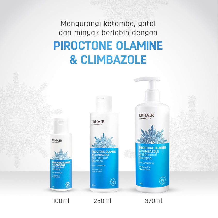 ERHAIR Twin Flame Scalperfect Anti Dandruff Shampoo  370ml - Sampo Anti Ketombe & Seboroik