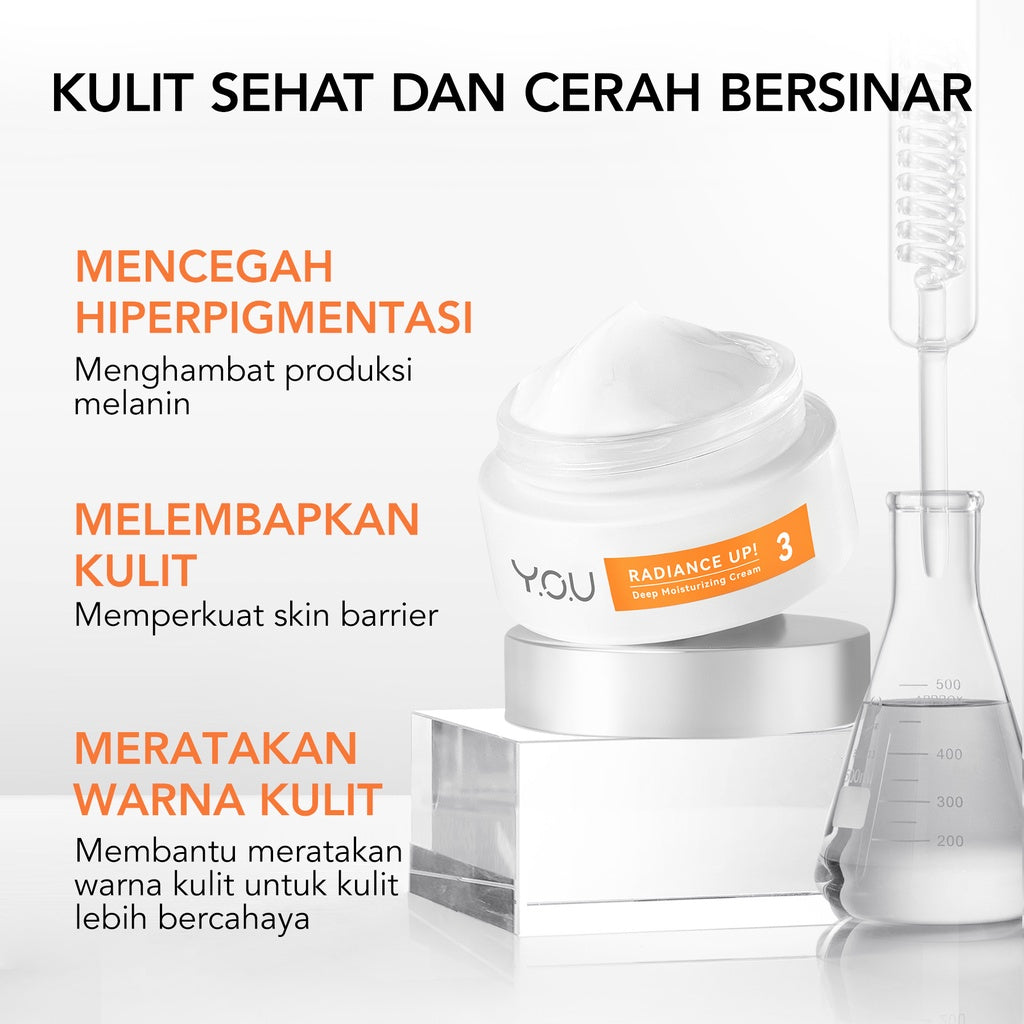 YOU Symwhite 377 Radiance Up Skin Barrier Moisturizer and Brightening Cream with Ceramide + Niacinamide Atasi Bekas Jerawat and Dark Spot