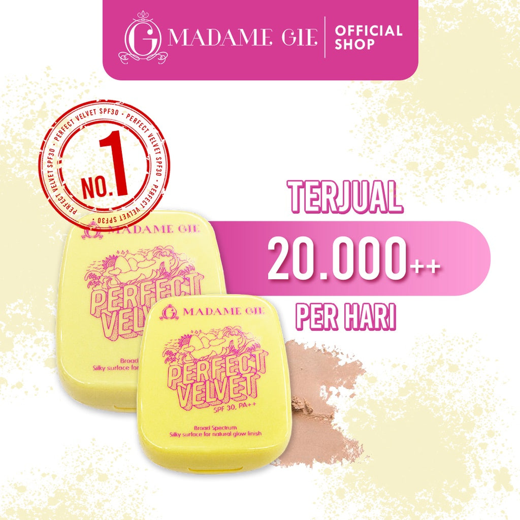 Madame Gie Perfect Velvet SPF 30PA++ Two Way Cake - MakeUp Bedak Padat