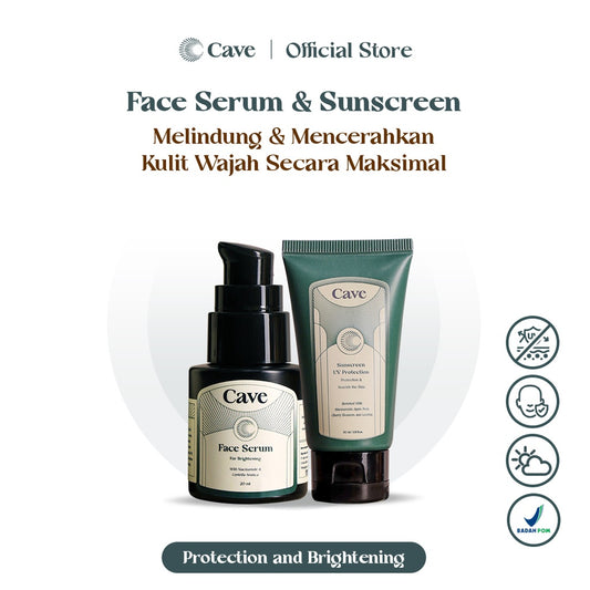 CAVE Face Serum For Brightening + Sunscreen UV Protection