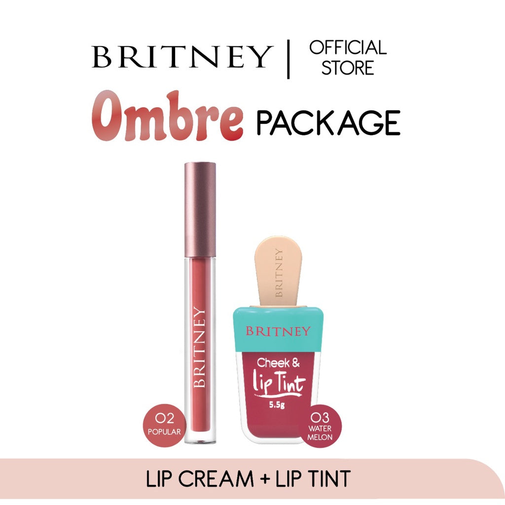 Bundling Britney Lipcream dan Lip tint