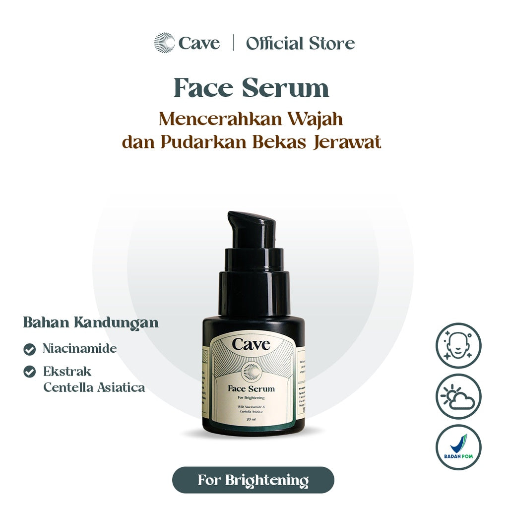 CAVE Face Serum For Brightening -  Skincare Pria Serum Wajah Menutrisi & Mencerahkan