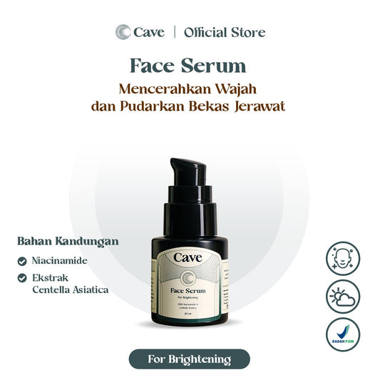 CAVE Face Serum For Brightening -  Skincare Pria Serum Wajah Menutrisi & Mencerahkan