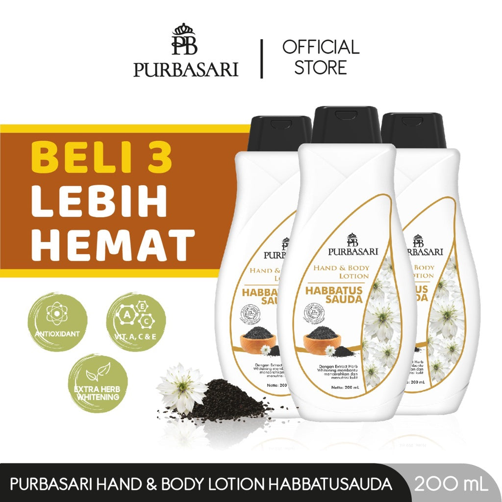 Value Buy 3 Hand & Body Lotion Habbatusauda 200ml