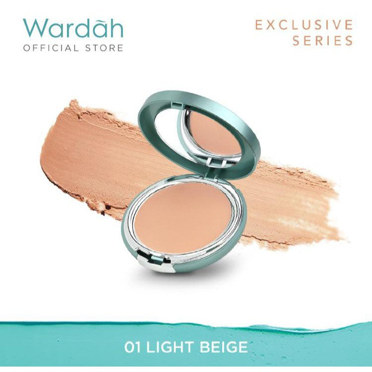 WARDAH Exclusive Creamy Foundation UV Protection - Foundation Cream Dengan Coverage Tinggi dan Tahan Lama - Makeup - Cocok Dipakai dengan Cushion