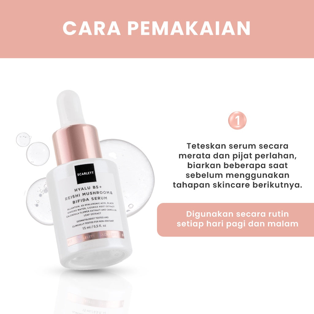 Scarlett Whitening - Hyalu B5 + Reishi Mushroom & Bifida Serum