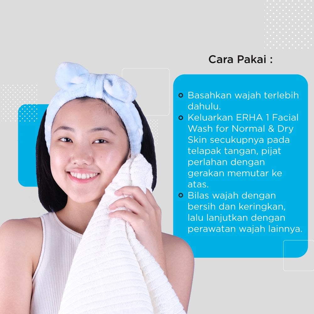 ERHA Twin Flame ERHA 1 Facial Wash for Normal & Dry Skin 60ml - Sabun Muka Kulit Normal dan Kering
