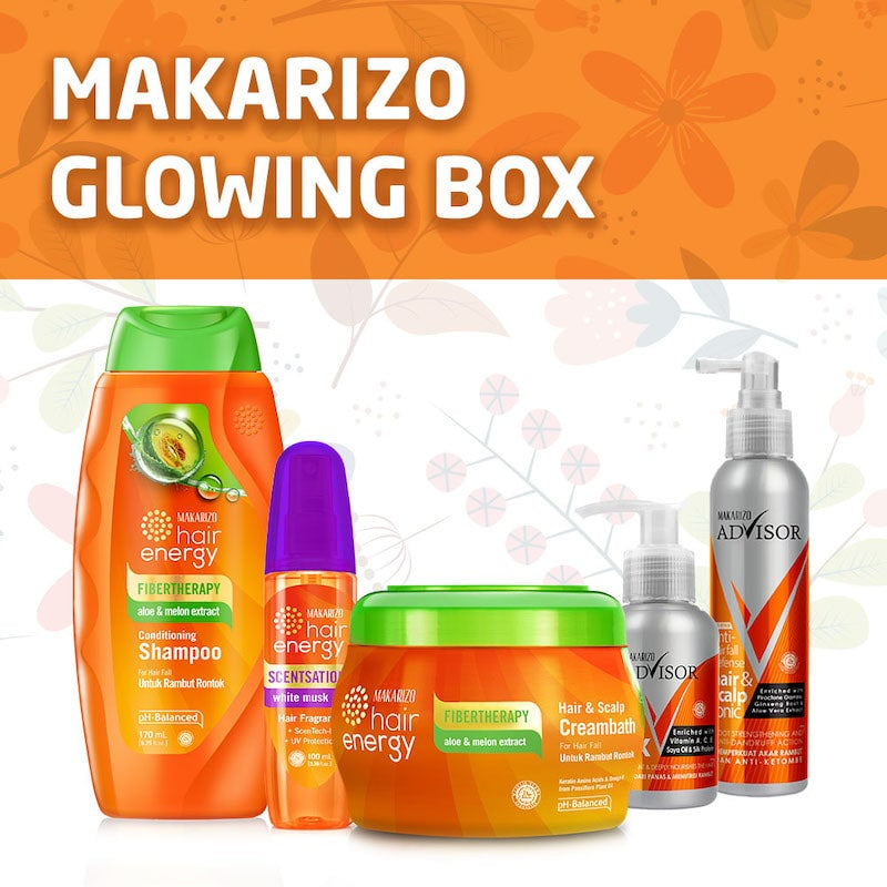 Makarizo Glowing Box / Paket Hemat Hair Care / Paket Hampers Hair Care