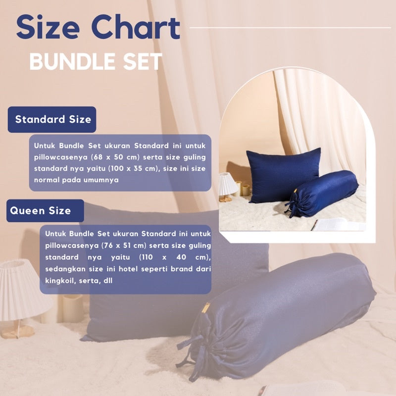 LIMITED EDITION! Sarung Bantal dan Guling PREMIUM Satin Silk Sparkling Night