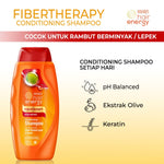 PAKET ISI 2 - Makarizo Hair Energy Fibertherapy Conditioning Shampoo Olive 170 mL
