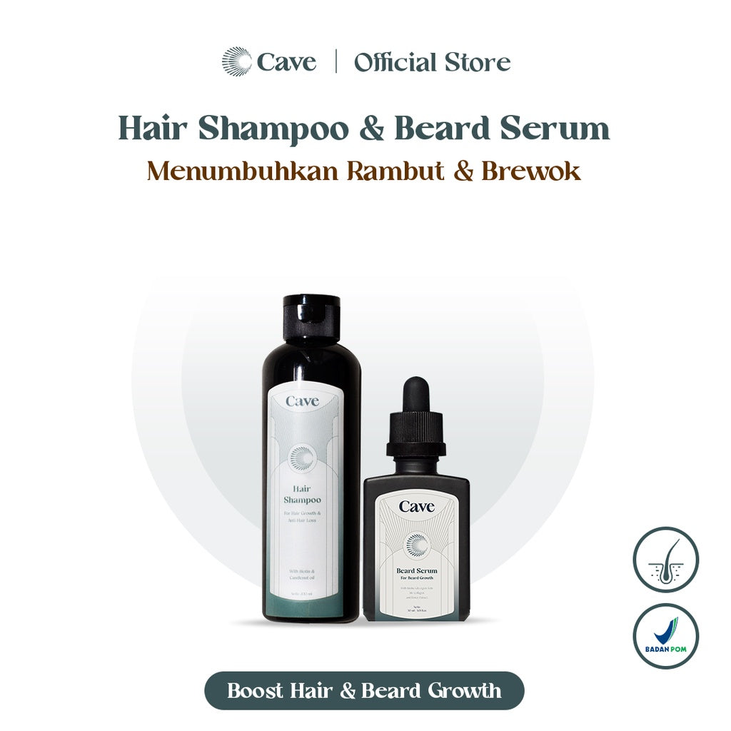 CAVE Hair Shampoo 200 ml + Beard Serum 30 ml