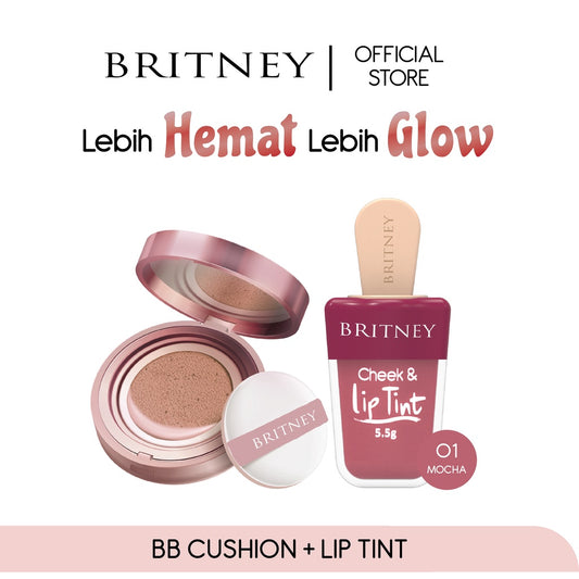 Bundle Hemat Britney BB Cushion & Britney Cheek Liptint