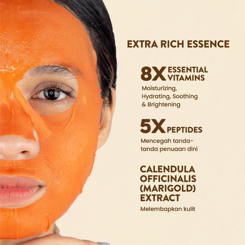 NPURE Sheet Mask Marigold / Youth Revolution / Masker Awet Muda Natural