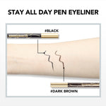 YOU Stay All Day Pen Eyeliner Waterproof Tahan Hingga 24 Jam Kosmetik Mata HItam