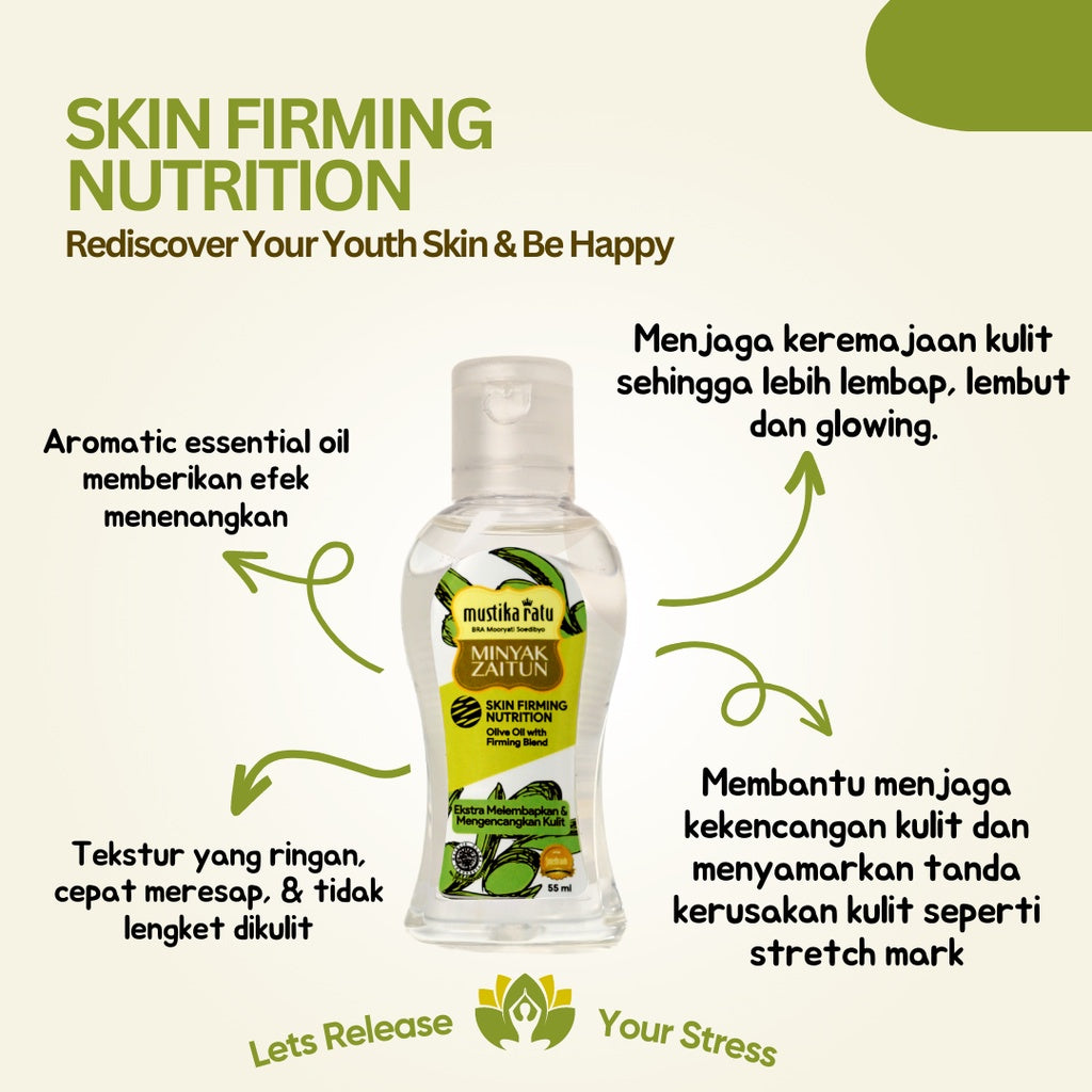 Mustika Ratu Minyak Zaitun 55 ml & Aromatic Essential Oil - Skin Firming Nutrition