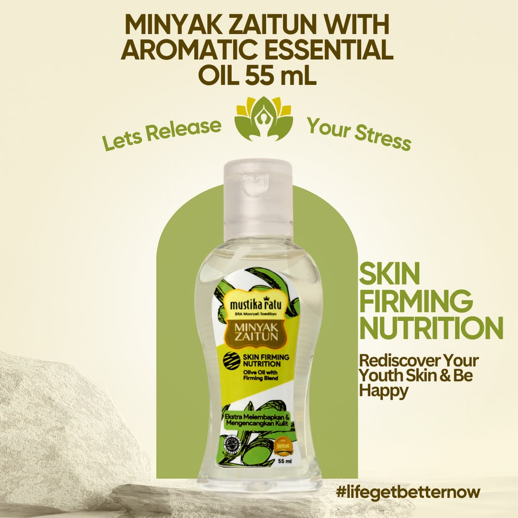 Mustika Ratu Minyak Zaitun 55 ml & Aromatic Essential Oil - Skin Firming Nutrition